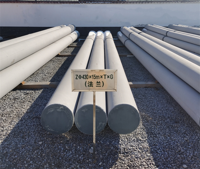 广西430×15米×T×G砼电力电杆